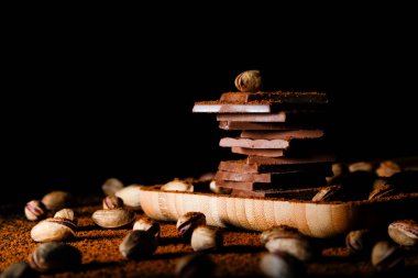 Çikolata ve fındık. 