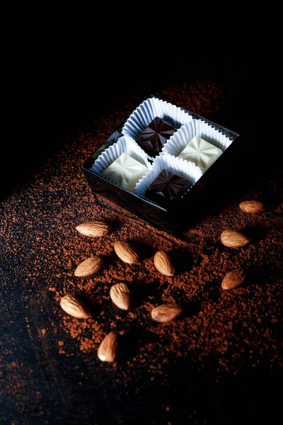 Chocolat Noix Photo Nourriture — Photo