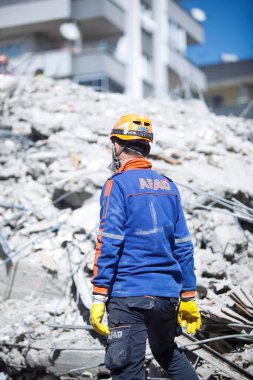 Adana, Turkey- February 6th, 2023: Turkey earthquake, February 2023, help turkey