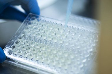 Laboratuvarda bilim araştırması.