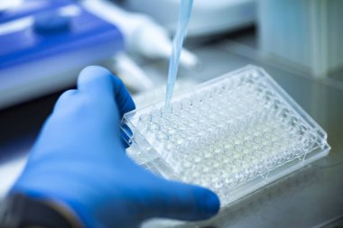 Laboratuvarda bilim araştırması.