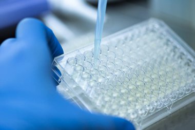 Laboratuvarda bilim araştırması.