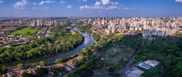 Piracicaba Nehri insansız hava aracı görüntüsü, Ekim 2022