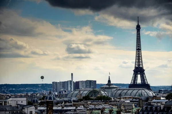 Eiffel Torony Szépsége Párizs Vasszerkezetének Szimbóluma Franciaország Fővárosa Egy 2012 — Stock Fotó