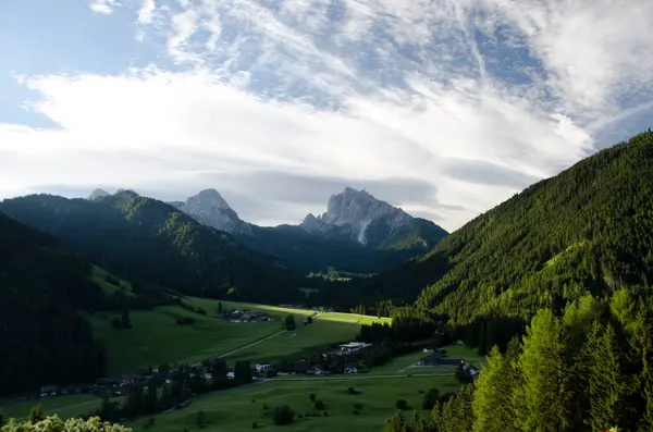 stock image Dolomite landscapes in the summer green of Trentino