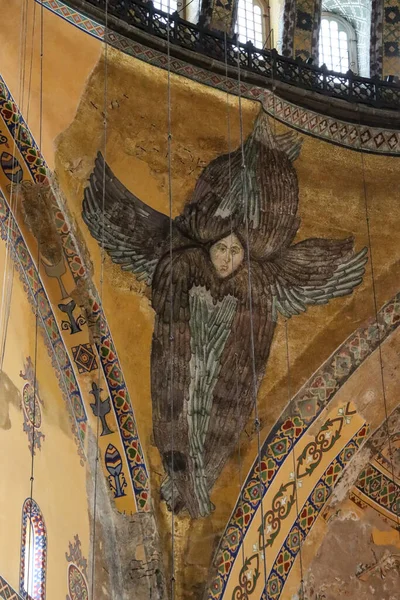 painting of the Seraphim in Dome Pendentive