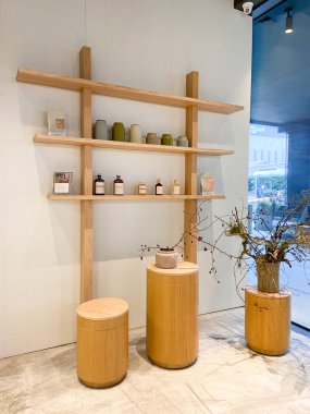 Minimalist Japon iç dizaynı ahşap mobilyalarla