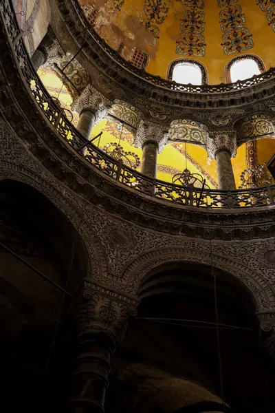Низкий Угол Интерьера Крыши Hagia Sophia — стоковое фото