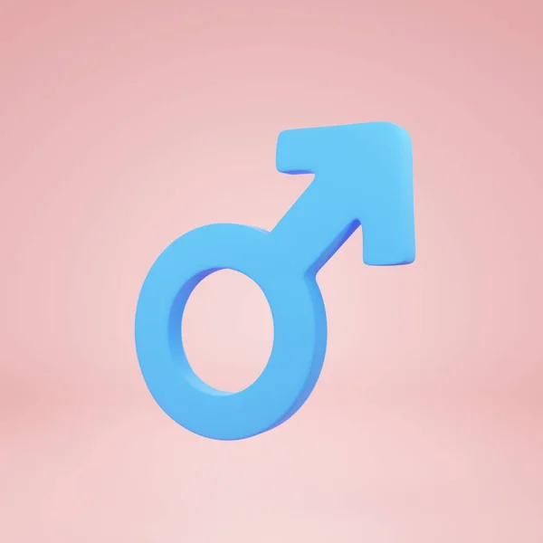 Male Icon Png Rendering Minimal — Stock Photo, Image
