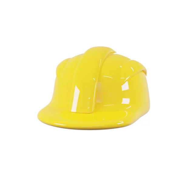 Una Representación Mínima Sombrero Seguridad Con Una Carcasa Protectora Dura — Foto de Stock