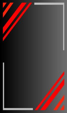 Kırmızı ve gri renklerde çizgili stil soyut arka plan. İzole edilmiş siyah renk