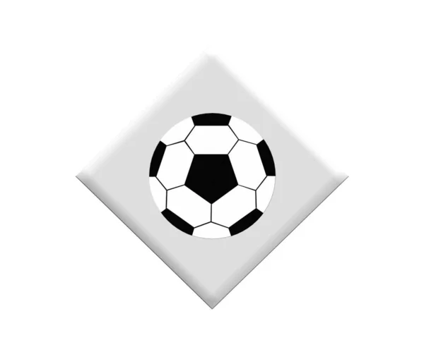 Fútbol Ilustración Bolas Aislado Sobre Fondo Blanco Ideal Para Materiales —  Fotos de Stock