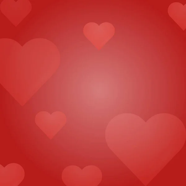 Fondo Abstracto Del Símbolo Del Corazón Color Rojo Brillante Aislado —  Fotos de Stock