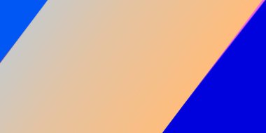 Köşedeki mavi üçgenlerin soyut arkaplanı ve turuncu derecelendirmenin merkezi. Yatay görünümlü