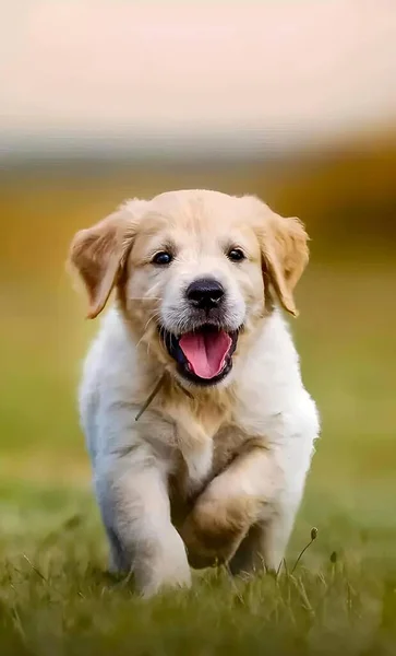 Parkta Oynayan Sevimli Bir Köpek — Stok fotoğraf