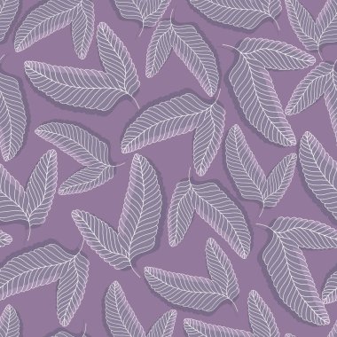 Yapraklı kusursuz desen. resimleme