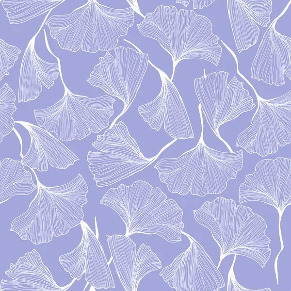 Gingo yapraklarının kusursuz soyut deseni