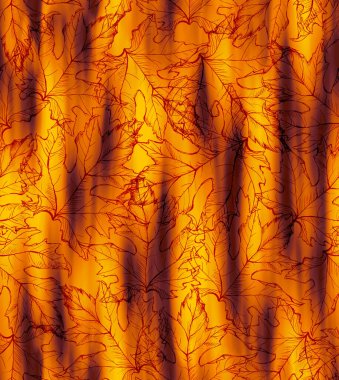 Bir ağacın dallarında sonbahar yaprakları