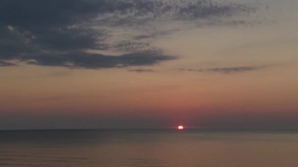 Beautiful Sunset Sea — Stock Video