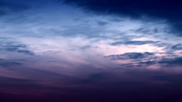 Темное Небо Облаками Природный Фон — стоковое видео