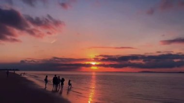 Deniz kenarında gökyüzü fotoğrafçılığı