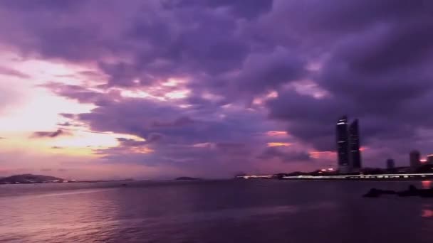 Fotografía Del Cielo Orillas Del Mar — Vídeos de Stock
