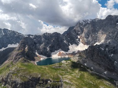 Eshenkul Gölü Batı Tien Shan 'da yer almaktadır.. 