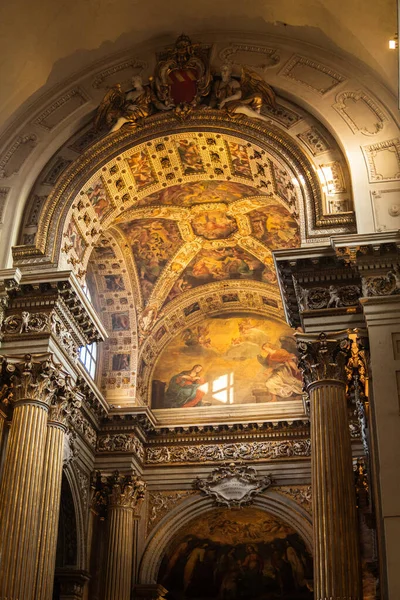 The magnificent interior of the Cattedrale Metropolitana di San Pietro in Bologna captivates with its grandeur, ornate decorations, and stunning religious artworks. A spiritual feast for the senses.