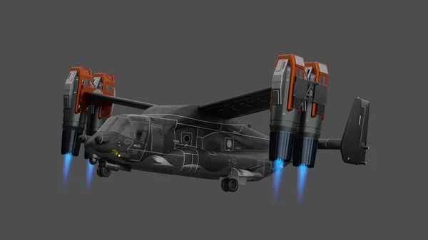 Osprey Jet Engine Artwork Rendering Illustration Model Blender — 스톡 사진