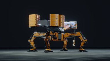 Robot vinç 4 ayaklı 3D görüntüleme