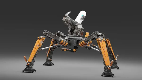 Spider Věžička Dělo Robot — Stock fotografie