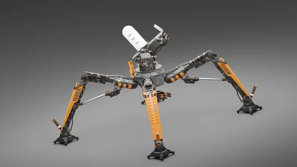 Робот Пістолета Кулемета Spider Tower — стокове фото
