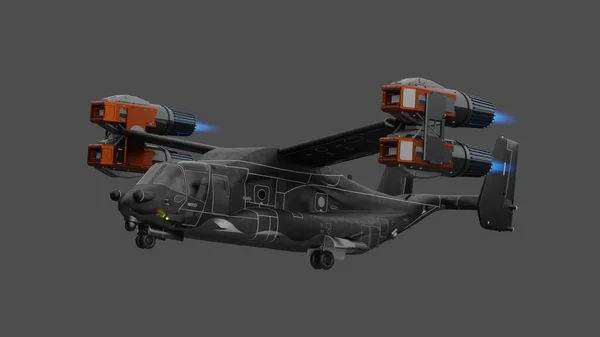 Osprey Jetmotor Konstverk Rendering Illustrationmodellblandare Royaltyfria Stockbilder