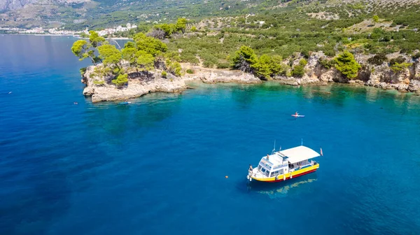 Tucepi Riviera Part Croatian Coast Adriatic Sea Aerial View Sea — Stock Photo, Image