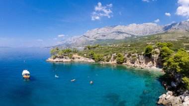 Hırvatistan Plajı Deniz manzarası çok güzel