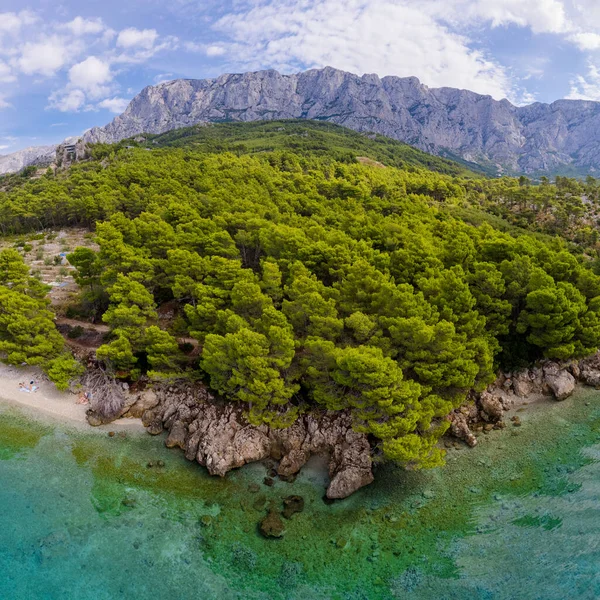 Splendido Paesaggio Estivo Della Costa Dalmata Croazia — Foto Stock