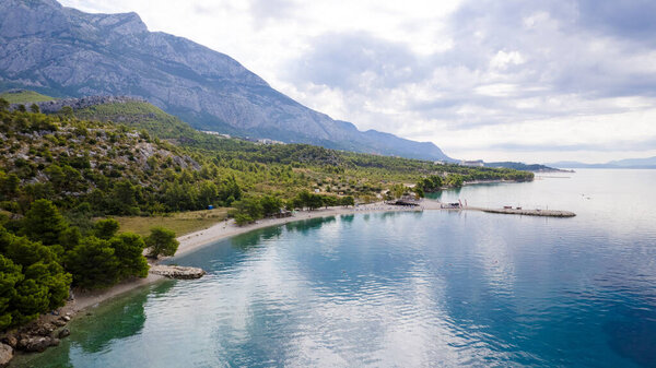 Gorgeous summer landscape of Dalmatian coast, Croatia