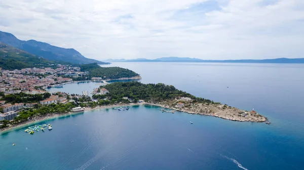 Vista Aérea Playa Oro Croacia Verano — Foto de Stock
