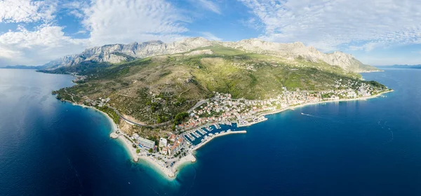Pantai Dengan Kristal Air Jernih Tucepi Makarska Riviera Dalmatia Kroasia — Stok Foto