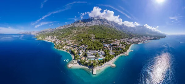 Güzel boş Sandy Beach yakınındaki Baska Voda - Baska Voda, Makarska, Dalmaçya, Hırvatistan