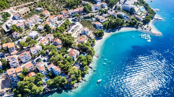 Playa Croacia Brela Makarska Riviera Dalmacia — Foto de Stock