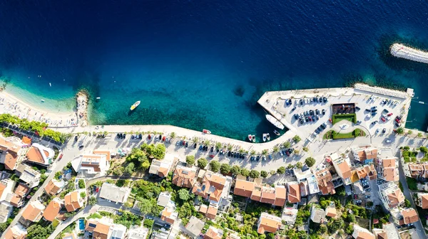 Gyönyörű Strand Közelében Podgora Város Dalmácia Horvátország Makarska Riviéra Híres — Stock Fotó