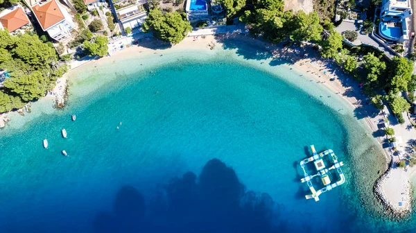 Гарний Пляж Пунта Рата Брелі Хорватія Вигляд Повітря Адріатичне Море — стокове фото