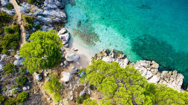 Croacia Playa Esmeralda Igrane Dalmacia Croacia — Foto de Stock