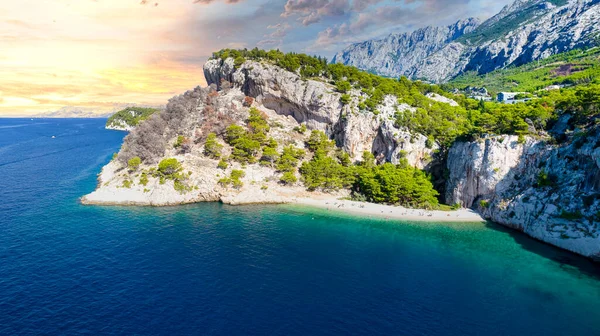 Kroatië Strand Nugal Buurt Van Makarska Stad Dalmatië Kroatië Makarska — Stockfoto