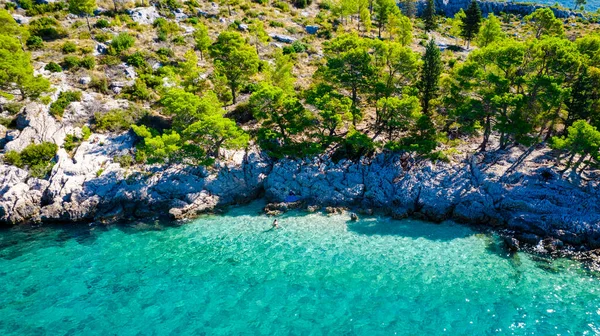 Croazia Spiaggia Smeraldo Igrane Dalmazia Croazia — Foto Stock