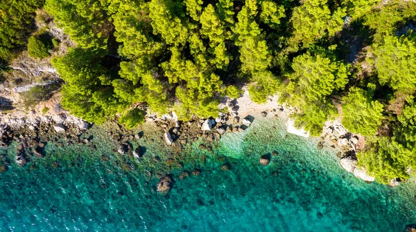 Prachtig Strand Bij Brela Stad Dalmatië Kroatië Makarska Riviera Beroemde — Stockfoto