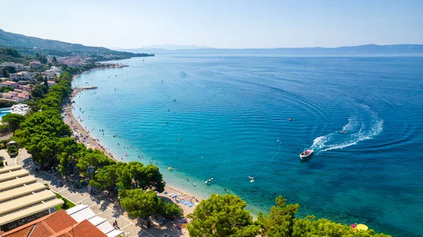 Attraente Mattina Paesaggio Marino Del Mare Adriatico Splendida Vista Estiva — Foto Stock
