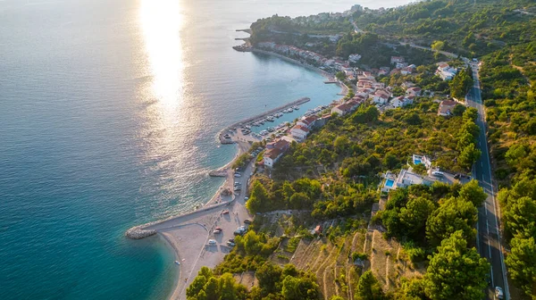 Croacia Playa Playas Rocosas Paisaje —  Fotos de Stock