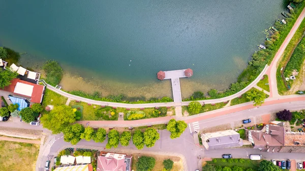 Eski şehir Barlinek, Polska 'nın havadan görünüşü